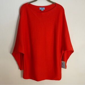 CeCe Women's Ribbed Dolman Sleeve Sweater Size Medium NEW